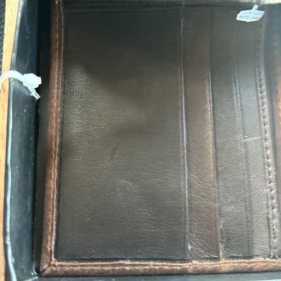 American Bison Brown Genuine Leather Wallet Western Rodeo Cowboy Father’s Day Ne - Picture 6 of 12